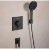 Hansgrohe FixFit Fine E Nástenné kolienko, kefovaný čierny chróm 28883340-HG