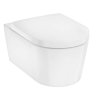 Hansgrohe EluPura S Závesné WC s doskou SoftClose, Rimless, AquaChannel Flush, SmartClean, EcoSmart, biela 61186450-HG