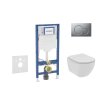 Geberit Duofix Set predstenovej inštalácie, klozetu Tesi a dosky softclose, tlačidlo Sigma01, matný chróm SANI11CD2110