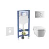 Geberit Duofix Set predstenovej inštalácie, klozetu TECEone a dosky softclose, tlačidlo Sigma01, lesklý chróm SANI11CT1101