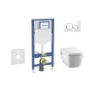 Geberit Duofix Set predstenovej inštalácie, klozetu TECEone a dosky softclose, tlačidlo Sigma20, biela/lesklý chróm SANI11CT3103