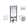 Geberit Duofix Set predstenovej inštalácie, klozetu TECEone a dosky softclose, tlačidlo Sigma50, alpská biela SANI11CT3107