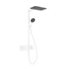 Hansgrohe Raindance Alive Q Sprchový set s termostatom, 21x34 cm, 3 prúdy, EcoSmart, matná biela 24581700-HG