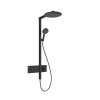 Hansgrohe Raindance Alive S Sprchový set s termostatom, priemer 30 cm, 3 prúdy, matná čierna 24582670-HG