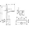Hansgrohe Raindance Select S Sprchový set s termostatom, 15 cm, 3 prúdy, chróm 27036000-HG