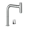 Hansgrohe M71 Drezová batéria Metris Select s výsuvnou koncovkou, 2-otvorová inštalácia, sBox, EcoSmart, chróm 73825000-HG