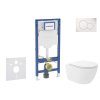 Geberit Duofix Set predstenovej inštalácie, klozetu Oudee Vortex a dosky softclose, tlačidlo Sigma01, alpská biela SANI11CA3184B