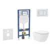 Geberit Duofix Set predstenovej inštalácie, klozetu Oudee Vortex a dosky softclose, tlačidlo Sigma20, biela/biela mat SANI11CA3189B
