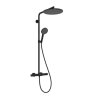 Hansgrohe Raindance Alive S Puro Sprchový set s termostatom, 21x34 cm, 3 prúdy, matná čierna 24592670-HG