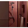 Hansgrohe Raindance Alive S Puro Sprchový set s termostatom, 21x34 cm, 3 prúdy, EcoSmart, kefovaný čierny chróm 24593340-HG