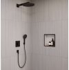 Hansgrohe Raindance Alive S Sprchový set s termostatom pod omietku, priemer 30 cm, 3 prúdy, matná čierna 24630670-HG