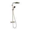 Hansgrohe Pulsify S Puro Sprchový set s termostatom, priemer 26 cm, 3 prúdy, kefovaný bronz 24237140-HG