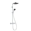Hansgrohe Activera S Sprchový set s termostatom, priemer 24 cm, 2 prúdy, EcoSmart+, chróm 28083000-HG