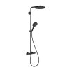 Hansgrohe Raindance S Sprchový set s termostatom, priemer 24 cm, 3 prúdy, EcoSmart, matná čierna 28823670-HG