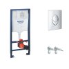 Grohe Rapid SL Predstenový inštalačný set na závesné WC, výška 1,13 m, ovládacie tlačidlo Skate Air, chróm 38721001-GR