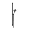 Hansgrohe Raindance Alive Select S Set sprchovej hlavice, tyče a hadice, 3 prúdy, EcoSmart, kefovaný čierny chróm 24603340-HG