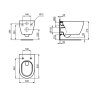 Ideal Standard i.Life O Závesné WC HydroTwist, RimLS+, biela T568001