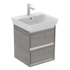 Ideal Standard Connect Air Umývadlová skrinka, 43x40x52 cm, sivý dub/matný biely lak E1608PS