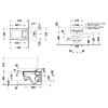 Duravit Viu Závesné WC na bidetovú dosku SensoWash, Rimless, DuraFix, biela 2511590000