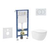 Geberit Duofix Set predstenovej inštalácie, klozetu Oudee Vortex a dosky softclose, tlačidlo Delta01, alpská biela SANI11CA3179B