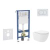 Geberit Duofix Set predstenovej inštalácie, klozetu Oudee Vortex a dosky softclose, tlačidlo Delta01, alpská biela SANI11CA3190B