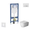 Geberit Duofix Set predstenovej inštalácie, klozetu a dosky Duravit ME by Starck, tlačidla Sigma50, Rimless, SoftClose, alpská biela SANI11CP3114