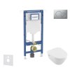 Geberit Duofix Set predstenovej inštalácie, klozetu a dosky Villeroy Boch, tlačidla Sigma01, DirectFlush, SoftClose, CeramicPlus, matný chróm SANI11CK2109