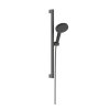 Hansgrohe Raindance Alive Select S Set sprchovej hlavice, tyče a hadice, 3 prúdy, EcoSmart, kefovaný čierny chróm 24600340-HG