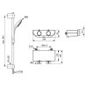 Ideal Standard CeraPlus Sprchový set s termostatom, chróm A7607AA