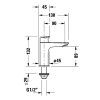 Duravit DuraStyle Basic Umývadlový ventil, pre studenú vodu, chróm N11080002010