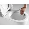 Mereo Keramika Závesné WC s doskou SoftClose, Rimless, biela VSD82S
