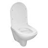 Mereo Keramika Závesné WC s doskou SoftClose, Rimless, biela VSD81S