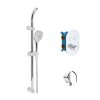 Mereo Sprchový program Sprchový set s termostatom pod omietku, 3 prúdy, chróm CB60106TB1