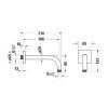 Duravit  Sprchové rameno, 21 cm, chróm UV0670036010