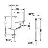 Duravit Manhattan Umývadlový ventil, pre studenú vodu, chróm MH1080002010