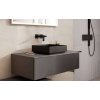 Hansgrohe Xuniva Evo E Umývadlo na dosku, 40x40 cm, bez prepadu, bez otvoru na batériu, matná čierna 60324670-HG