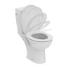 Ideal Standard Eurovit WC kombi s doskou SoftClose, zadný odpad, biela W328501