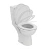 Ideal Standard Eurovit WC kombi s doskou SoftClose, zadný odpad, biela W328701