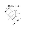 Geberit  Pripojovacie koleno pre závesné WC 367.945.16.1