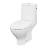 Cersanit Moduo WC kombi s doskou SoftClose, zadný odpad, bočné napúšťanie, CleanOn, biela K116-024