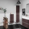 Hansgrohe Xevolos E Vysoká skrinka 40x176x36 cm, 2 dvierka, pánty vpravo, matná biela/tmavý dub 54221730-HG