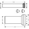 Hansgrohe  Pripojovacia súprava pre závesné WC 60330000-HG