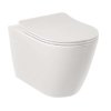 Kludi Resa R Závesné WC s doskou SoftClose, Rimless, Spiralflush, lesklá biela 23WCSET43