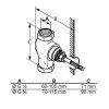 Kludi  Teleso ventilu pod omietku 29809