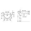 Hansgrohe GladeLake S Umývadlo, 60x49 cm, s prepadom, otvor na batériu, biela 60102450-HG