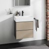 Hansgrohe Xevolos E Umývadlová skrinka 58x58x48 cm, 2 zásuvky, matná sivá/bronz 54177390-HG