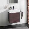 Hansgrohe Xevolos E Umývadlová skrinka 58x58x48 cm, 2 zásuvky, matná sivá/tmavý dub 54177730-HG