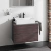 Hansgrohe Xevolos E Umývadlová skrinka 78x56x55 cm, 2 zásuvky, matná sivá/tmavý dub 54189730-HG