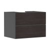 Hansgrohe Xevolos E Umývadlová skrinka 78x56x55 cm, 2 zásuvky, matná sivá/tmavý dub 54189730-HG