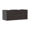 Hansgrohe Xevolos E Umývadlová skrinka 137x56x55 cm, 4 zásuvky, matná sivá/tmavý dub 54198730-HG